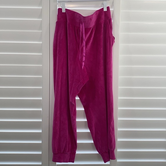 Victoria’s Secret Hot pink velour joggers. NWOT. Size xxl - Picture 3 of 11